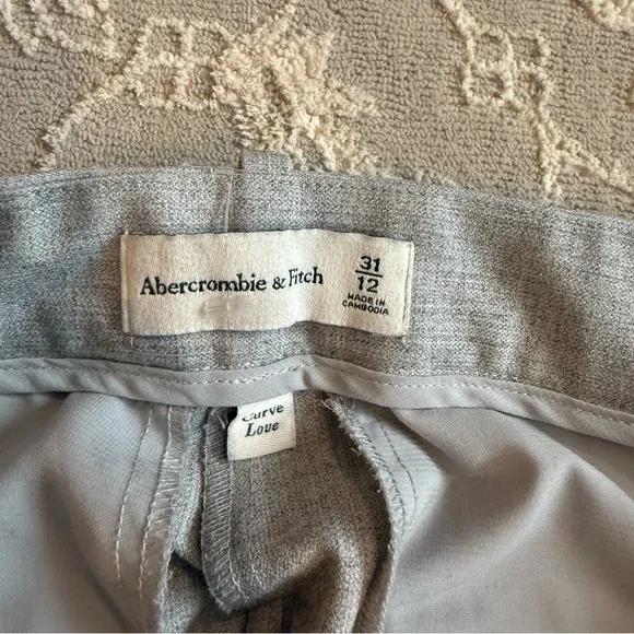 Abercrombie & Fitch Women Gray Dress Pants Size 12 - Picture 5 of 9